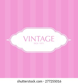 Vintage frame badges and labels background.Vector illustration