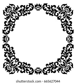 Vintage frame, baroque frame, scroll ornament