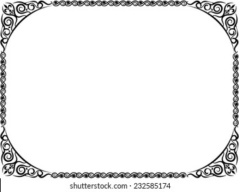 Vintage frame black