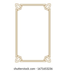 Borde de marco vintage. Marcos decorativos. Borde para tarjeta de felicitación u otro diseño. Vector.