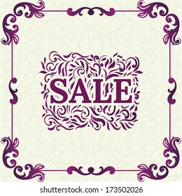  Vintage frame and border. Easy to use. 