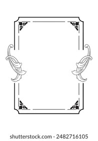 vintage frame and border for graphic designer