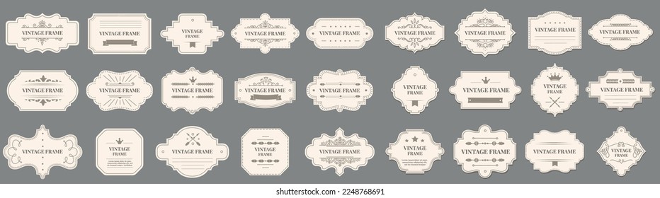 vintage frame border vector design