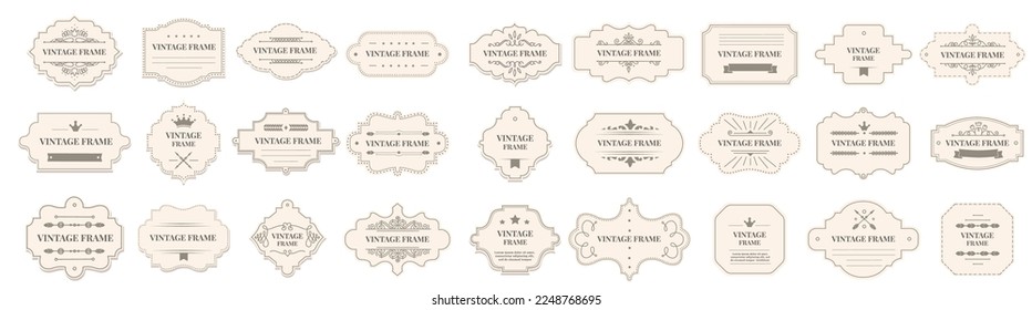 vintage frame border vector design