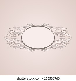 Vintage frame. Can be used for wedding invitation or some text.