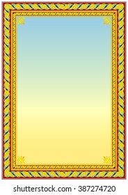vintage frame for certificate blank