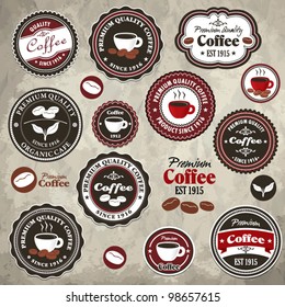 Vintage frame with coffee template (22)