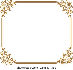 vintage Frame for Corner Vector Design Illustration. Good for for banner, poster, greeting card, Element, party card, invitation, template, advertising, campaign, and social media.
