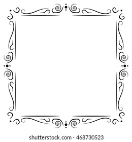 Vintage frame decoration