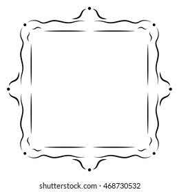 Vintage frame decoration