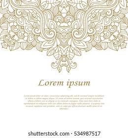 Vintage frame. Decorative vector design elements. 
