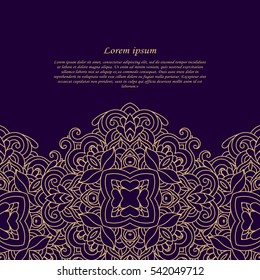 Vintage frame. Decorative vector design elements. 