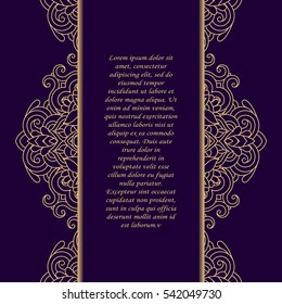 Vintage frame. Decorative vector design elements. 
