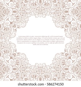 Vintage frame. Decorative vector design elements. 
