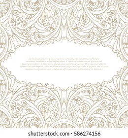 Vintage frame. Decorative vector design elements. 
