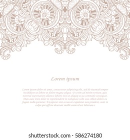 Vintage frame. Decorative vector design elements. 