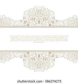 Vintage frame. Decorative vector design elements. 