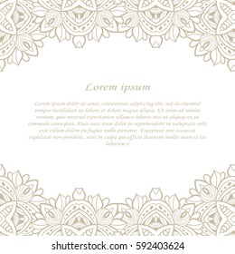 Vintage frame. Decorative vector design elements. 