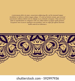 Vintage frame. Decorative vector design elements. 
