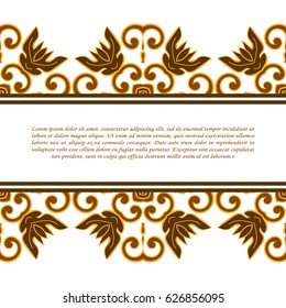 Vintage frame. Decorative vector design elements. 