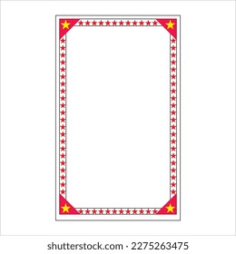 Vintage frame design and decorative border with line elements and forming neat corner decorations, suitable for page decoration with A4 art size