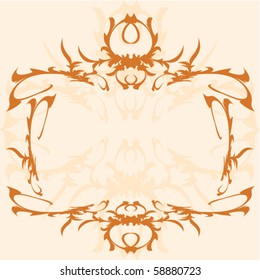 Vintage-Rahmen. Design-Element.