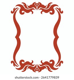 Vintage frame design element. Decorative vector page divider.