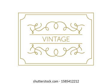 Vintage frame and design elements - with place for your text
