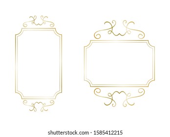 Vintage frame and design elements - with place for your text