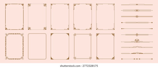 Vintage frame design, geometric frame