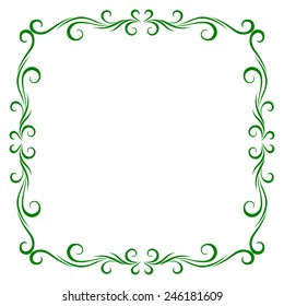 Vintage Frame Design For Greeting Card.