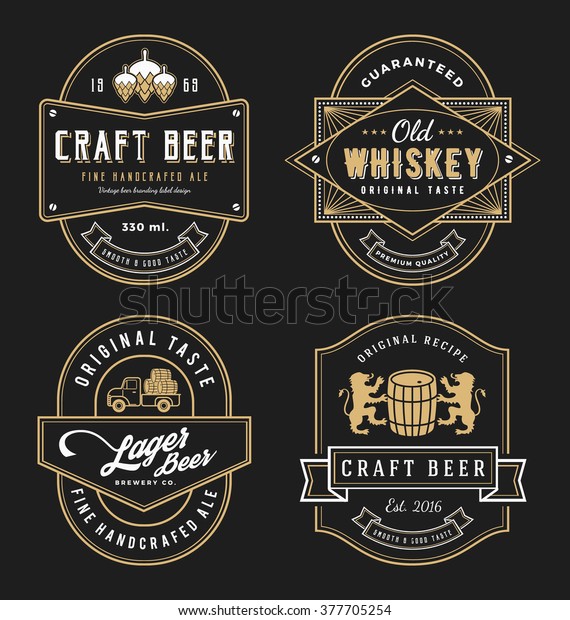Vintage frame design for labels, banner,\
sticker and other design. Suitable for whiskey, beer, wine,\
beverage and premium product. All type use free\
font.