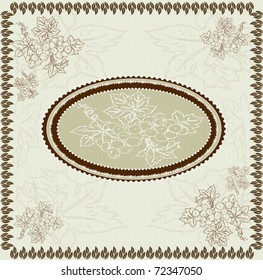 vintage frame design, vector