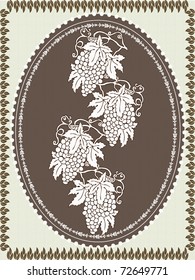 vintage frame design, vector