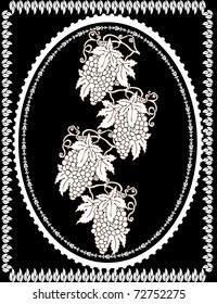 vintage frame design, vector