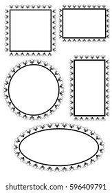 Vintage Frame Design Vector in Black