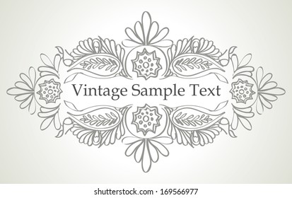 design de quadro vintage - ilustração vetorial