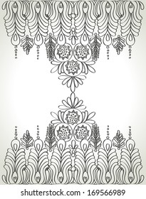 vintage frame design - vector illustration