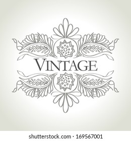 vintage frame design - vector illustration