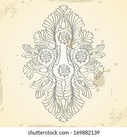 diseño de marco vintage - ilustración vectorial