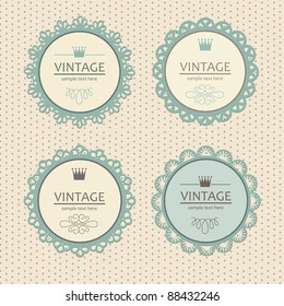 vintage frame design. vector illustration