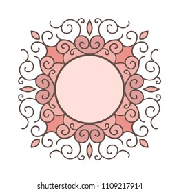 Vintage frame. Element for design.