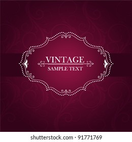 Vintage frame. Element for design.
