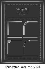Vintage Frame and element for your design
