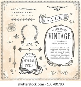 vintage frame engraving flower vintage framework and design part vintage frame engraving flower straight classical vegetation nails fingers edge single sprout drawn sign ornate old-fashioned art class