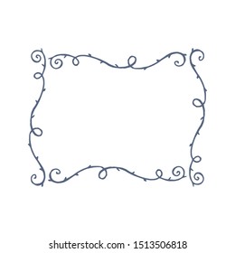 Vintage Frame. Floral elements for design monograms, invitations, frames, menus and labels. Graphic design of the website, cafes, boutiques, hotels, wedding invitations