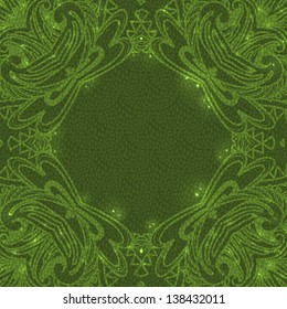 vintage frame with floral ornament. Ornamental round floral lace pattern. kaleidoscopic floral pattern, mandala.
