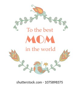 Vintage frame. A floral wreath. Hand drawn. Vector illustration. Delicate spring flowers. Suitable for decoration of wedding invitations, greetings, birthday, Valentine's Day, mother's day.