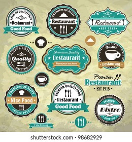 Vintage frame with food template (23)