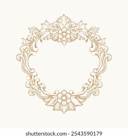 Gráficos de Arte vectorial de Antiguas Frame Graphics, Regalías de marco dibujada a mano de Antiguas, Antiguas, hermosas flores, marco, Regalías, cresta de Boda